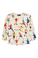 Rock Your Baby Kids' Football Players Long Sleeve T-Shirt Cream at Nordstrom,