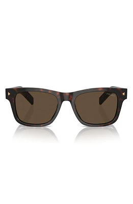 Prada 51mm Rectangular Sunglasses in Dark Brown at Nordstrom