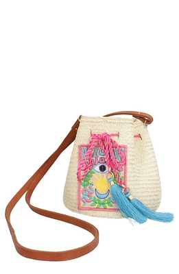 MERCEDES SALAZAR Pure Magic Angi Raffia Handbag in Pink at Nordstrom