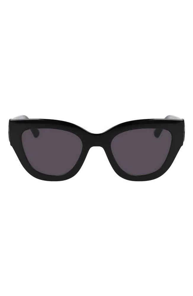 Longchamp 52mm Cat Eye Sunglasses in Black at Nordstrom