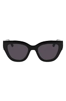 Longchamp 52mm Cat Eye Sunglasses in Black at Nordstrom