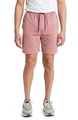 Stone Rose Acid Wash Fleece Drawstring Shorts Dusty at Nordstrom,