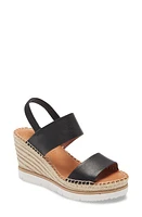 GENTLE SOULS BY KENNETH COLE Elyssa Platform Wedge Sandal Black Leather at Nordstrom,