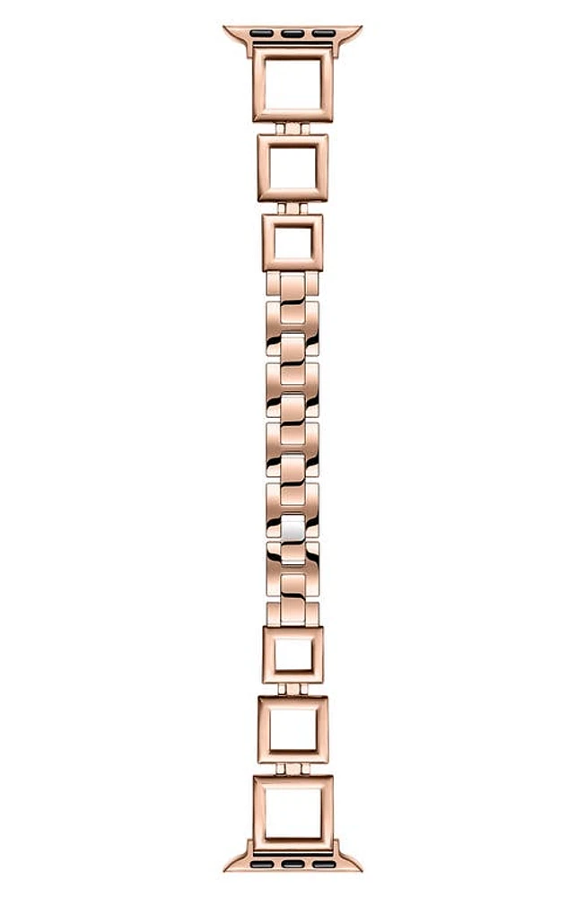 The Posh Tech Journey Stainless Steel Apple Watch Watchband in Rose Gold at Nordstrom