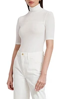 Marcella Niko Jersey Turtleneck Top Off White at Nordstrom,