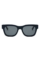 Fendi Diagonal 51mm Square Sunglasses in Shiny /Smoke at Nordstrom