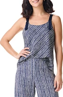 NIC+ZOE Spring Rain Print Tank Indigo Multi at Nordstrom,