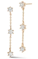 Dana Rebecca Designs Ava Bea Delicate Diamond Drop Earrings in Yellow Gold at Nordstrom