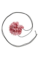 Petit Moments Rosa Flower Tie Necklace in Pink at Nordstrom