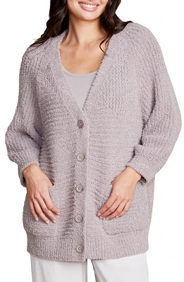 barefoot dreams Cozy Twist Raglan Cardigan in Beach Rock at Nordstrom, Size Medium