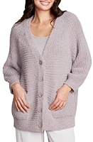 barefoot dreams Cozy Twist Raglan Cardigan in Beach Rock at Nordstrom, Size Medium