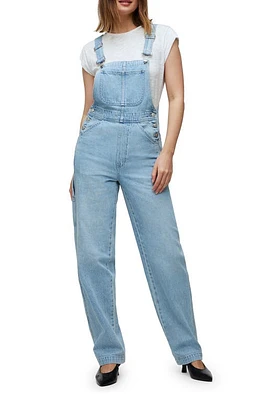 Madewell Oversize Denim Carpenter Overalls Collier Wash at Nordstrom,