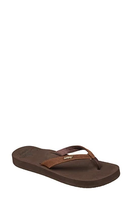 Reef Luna Flip Flop Brown at Nordstrom,