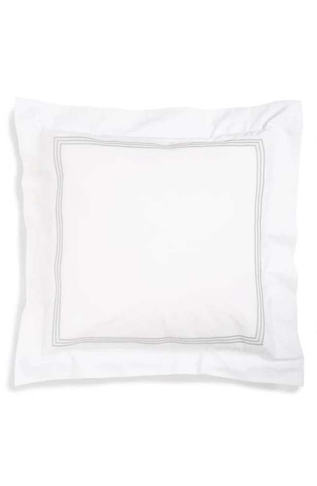 Matouk Bel Tempo Euro Sham in Silver at Nordstrom