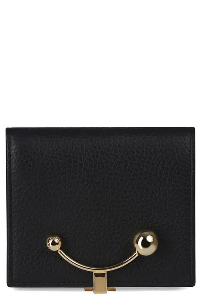 Strathberry Crescent Leather Bifold Wallet in Black at Nordstrom