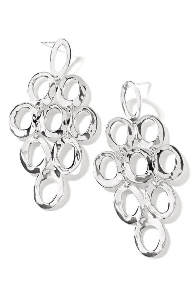 Ippolita Open Oval Cascade Earrings in Sterling Silver at Nordstrom