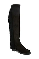 Stuart Weitzman 5050 Bold Fringe Over the Knee Boot Black at