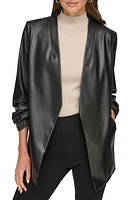 DKNY Ruched Blazer Black at Nordstrom,