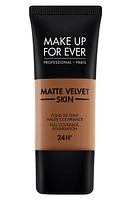 Make Up For Ever Matte Velvet Skin Full Coverage Foundation in Y535-Chestnut at Nordstrom