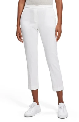 Theory Treeca Linen Blend Pull-On Pants White at Nordstrom,