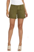 JAG Alex Safari Stretch Cotton Shorts Moss at Nordstrom,