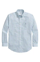 Brooks Brothers Regular Fit Check Non-Iron Stretch Cotton Oxford Button-Down Shirt in Blue /Green at Nordstrom, Size Small