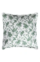 Matouk San Cristobal Cotton Quilted Euro Sham in Green at Nordstrom