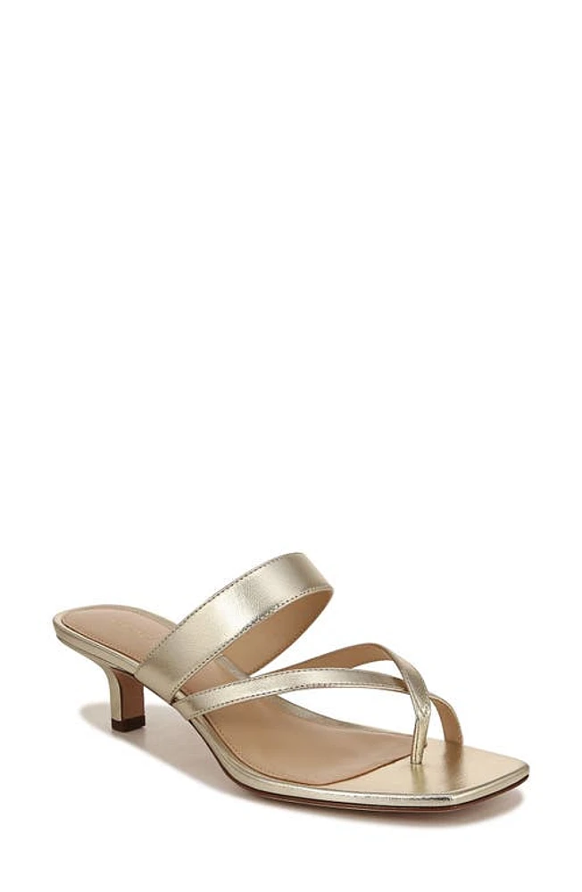 Veronica Beard Alanis Kitten Heel Slide Sandal Platinum at Nordstrom,