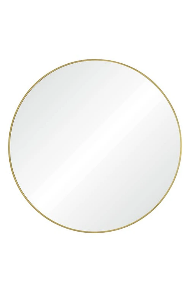 Renwil Grady Round Mirror in Satin Brass at Nordstrom