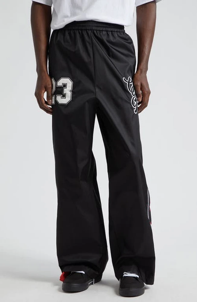 Off-White Natlover Varsity Track Pants Black White at Nordstrom,