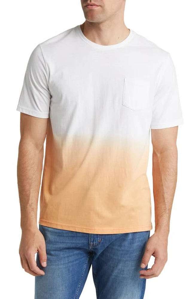 Stone Rose Dip Dye Pocket T-Shirt Papaya at Nordstrom,