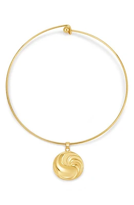 Luv AJ The Leila Choker Necklace in Gold at Nordstrom