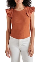 Steve Madden Adela Ruffle Sleeve Top at Nordstrom,