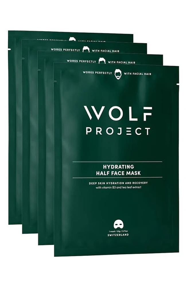 Wolf Project 4-Pack Hydrating Face Sheet Masks in Green at Nordstrom