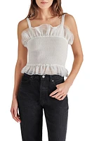 Steve Madden Rhiannon Smock Ruffle Top Antique Ivory at Nordstrom,