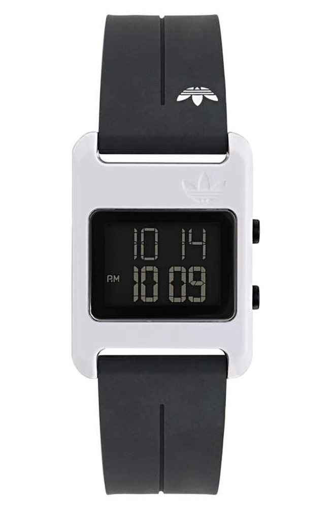 adidas Resin Case Silicone Strap Digital Watch