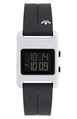 adidas Resin Case Silicone Strap Digital Watch