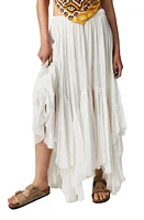 Free People Clover Handkerchief Hem Maxi Skirt White at Nordstrom,