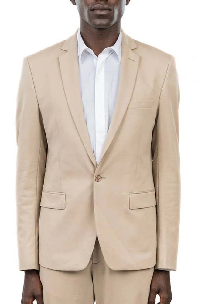 D. RT Maclean Cotton Blend Blazer in Tan at Nordstrom, Size 4