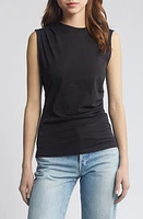 Nation LTD Paz Draped Muscle T-Shirt Black at Nordstrom,