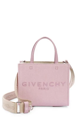 Givenchy Mini G-Tote Canvas Tote in Old Pink at Nordstrom