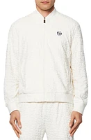 Sergio Tacchini Livata Logo Jacquard Cotton Blend French Terry Track Jacket in Gardenia at Nordstrom, Size Small