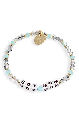 Little Words Project Boy Mom Stretch Bracelet in Blue/White at Nordstrom