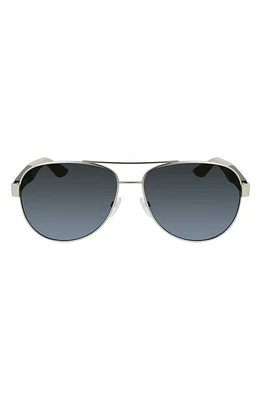 FERRAGAMO Lifestyle 61mm Aviator Sunglasses in Matte Gold at Nordstrom