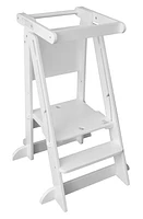 Little Partners Learn 'N Fold Learning Tower Toddler Step Stool in Soft White at Nordstrom