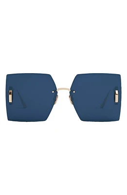 DIOR 30Montaigne S7U 64mm Oversize Square Sunglasses in Gold Dh/Blue at Nordstrom