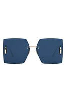 DIOR 30Montaigne S7U 64mm Oversize Square Sunglasses in Gold Dh/Blue at Nordstrom