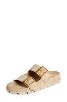 Prada Double Strap Sandal Ecru at Nordstrom,