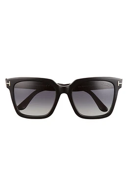 TOM FORD Selby 55mm Square Sunglasses in Black at Nordstrom