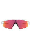 Oakley Radar EV Pitch 138mm Prizm Shield Sunglasses in White/Purple Pink at Nordstrom